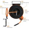 imageGiraffe Tools TA15BPLUS Retractable Air Hose Reel with Swivel Bracket 38quot x 50 ft Hybrid Hose CeilingWall Mounted Heavy Duty Industrial Air Compressor Hose Reel 300PSI 50ft50FT with Bracket