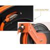imageGiraffe Tools TA15BPLUS Retractable Air Hose Reel with Swivel Bracket 38quot x 50 ft Hybrid Hose CeilingWall Mounted Heavy Duty Industrial Air Compressor Hose Reel 300PSI 50ft50FT with Bracket