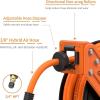 imageGiraffe Tools TA15BPLUS Retractable Air Hose Reel with Swivel Bracket 38quot x 50 ft Hybrid Hose CeilingWall Mounted Heavy Duty Industrial Air Compressor Hose Reel 300PSI 50ft50FT with Bracket