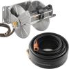 imageGiraffe 100ft 58quot Garden Hose with Stainless Steel Garden Hose Reel Bundle Heavy Duty