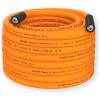 imageGiraffe Tools Air Hose 38 inch x 50 ft Air Compressor Hose 14 in MNPT Fittings Hybrid 300 PSI Kink Resistant Lightweight Leadin Air Hose AllWeather Flexibility Orange38 inches x 50 feet