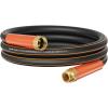 imageGiraffe Tools Garden Hose 100ft x 58quot Water Hose Heavy Duty Flexible Lightweight Hybrid Hose with Swivel Handle Male to Female Fittings Burst 600 PSI34 Inch Black