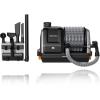 imageGiraffe Tools Grandstorm Retractable Vacuum Cleaner with 30 FT 1 FT Hose Wall Mounted Wet Dry Vacuum Cleaner with 6 Nozzles for Car Detailing Normal Version Grey No Remote Control FuntionNo Remote Control