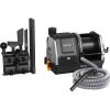imageGiraffe Tools Grandstorm Retractable Vacuum Cleaner with 30 FT Hose Wall Mounted Wet Dry Vacuum Cleaner with 6 Nozzles for Car Detailing Normal Version Grey No Remote Control Function30FT