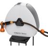 imageGiraffe Tools Ground Mounted Retractable Hose Reel 12 Inch x 130FT Heavy Duty Automatic Rewind Garden Hose Reel with Flexible Swivel Base for Lawn Concrete Floor130FT