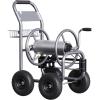 imageGiraffe Tools Hose Reel Cart Hose Cart with Wheels Heavy Duty Industrial Hose Reels for Outside 250Feet of 58quot Hose Capacity Hose Guide PreInstalledExtra large