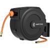 imageGiraffe Tools Retractable Air Hose Reel Enclosed with 38 in x 50 ft Hybrid Hose Lightweight Compressor Hose Reel Wall Mounted with 180 Swivel Bracket 300 PSIMedium