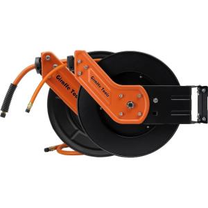 imageGiraffe Retractable Air Hose Reel 38quot 25ft 2Pack Bundle  1 Swivel Bracket plus 1 Adjustable Guide Arm