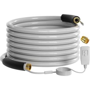 imageGiraffe Tools 50FT Heated Water Hose for RV with GFCI 58quot ID Lead and BPA Free Heated Drinking Hose for Camper withstand Down to 40 533 Watts50FT Heated Hose with GFCI