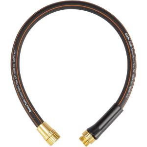 imageGiraffe Tools Garden Hose 100ft x 58quot Water Hose Heavy Duty Flexible Lightweight Hybrid Hose with Swivel Handle Male to Female Fittings Burst 600 PSI58 Inch Black