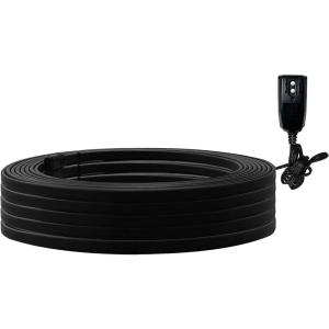 imageGiraffe Tools Heat Cable Heat Cables for Roofs and Gutters Easy Heat Water Pipe Heat Cable Pipe Freeze Protection Down to 40 Black 30FT with GFCI50FT with GFCI