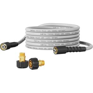 imageGiraffe Tools Pressure Washer Hose 100FT X 14quot 3200 PSI Pressure Washing Hose Kink Resistant Heavy Duty Power Washer Hose M22 to 38quot Quick Connect Couplers for Replacement 7 Accessories2 Quick Connectors