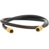 imageGiraffe Hybrid Garden Hose 58quot x 25ft Custom Length NO Kink Flexible Leakproof Hose with Male to Female Fittings 600 Burst PSIBlack and Orange