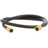 imageGiraffe Hybrid Garden Hose 58quot x 25ft Custom Length NO Kink Flexible Leakproof Hose with Male to Female Fittings 600 Burst PSIBlack and Orange
