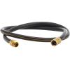 imageGiraffe Hybrid Garden Hose 58quot x 25ft Custom Length NO Kink Flexible Leakproof Hose with Male to Female Fittings 600 Burst PSIBlack and Orange