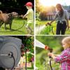 imageGiraffe Tools AW30 12MB Garden Hose Reel 12quot x 100 ft PRO Metal Bracket and AW40 58quot x 90 ft Garden Hose Reel
