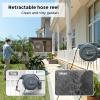imageGiraffe Tools AW30 12MB Garden Hose Reel 12quot x 100 ft PRO Metal Bracket and AW40 58quot x 90 ft Garden Hose Reel