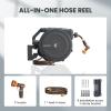 imageGiraffe Tools AW30 AW25 Retractable Garden Hose Reel Cover UV Resistant Waterproof and AntiFading Cover for Water Hose ReelHose Reel