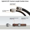 imageGiraffe Tools Garden Hose 100ft x 58quot Custom Length Heavy Duty No Kink Flexible Rubber Garden Hose Leakproof Water Hose with Male to Female Fittings 600 Burst PSI5FT Male to Female