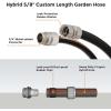 imageGiraffe Tools Garden Hose 100ft x 58quot Custom Length Heavy Duty No Kink Flexible Rubber Garden Hose Leakproof Water Hose with Male to Female Fittings 600 Burst PSI20FT