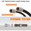 imageGiraffe Tools Garden Hose 100ft x 58quot Custom Length Heavy Duty No Kink Flexible Rubber Garden Hose Leakproof Water Hose with Male to Female Fittings 600 Burst PSI8FT Male to Female