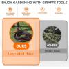 imageGiraffe Tools Garden Hose 100ft x 58quot Custom Length Heavy Duty No Kink Flexible Rubber Garden Hose Leakproof Water Hose with Male to Female Fittings 600 Burst PSI8FT Male to Female