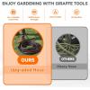 imageGiraffe Tools Garden Hose 100ft x 58quot Custom Length Heavy Duty No Kink Flexible Rubber Garden Hose Leakproof Water Hose with Male to Female Fittings 600 Burst PSI10FT Female to Female