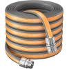 imageGiraffe Tools Garden Hose 10FT 58quot Lightweight Lay Flat Water Hose Custom Length Flexible Leakproof Hybrid Hose Pipe with Male to Female FittingGrey and Orange