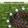 imageGiraffe Tools Garden Hose 75FT 12 Lightweight Flexible Water Hoses Burst 600 psi with 9 Spray Function Nozzle Heavy Duty Hose75FT