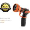 imageGiraffe Tools Garden Hose Nozzle 9 Adjustable Spray Modes Water Gun for Garden Hose Reel Car Washing Watering Dog Washing PRO Model