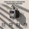 imageGiraffe Tools Grandfalls Pressure Washer G20 Pro 65 FT Pressure HoseWall Mounted Power Washer with 4 QuickConnect NozzlesFoam Cannon for CarsPatiosDrivewaysFences2500 MAX PSI 22 GPM