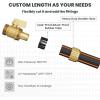 imageGiraffe Tools Hybrid Garden Hose 75ft x 58quot Male and Female Fittings with Shut off Valve Flexible Heavy Duty Leakproof Lightweight Water Hose100FT