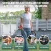 imageGiraffe Tools Hybrid Garden Hose 75ft x 58quot Male and Female Fittings with Shut off Valve Flexible Heavy Duty Leakproof Lightweight Water Hose25FT
