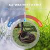 imageGiraffe Tools Hybrid Garden Hose 75ft x 58quot Male and Female Fittings with Shut off Valve Flexible Heavy Duty Leakproof Lightweight Water Hose25FT