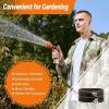 imageGiraffe Tools Hybrid Garden Hose 75ft x 58quot Male and Female Fittings with Shut off Valve Flexible Heavy Duty Leakproof Lightweight Water Hose25FT