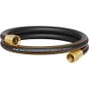 imageGiraffe Tools Leader Hose 2ft x 58quot Short Water Hose Heavy Duty for Hose Reel Lightweight Flexible with Female Female FittingsBlack