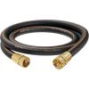 imageGiraffe Tools Leader Hose 2ft x 58quot Short Water Hose Heavy Duty for Hose Reel Lightweight Flexible with Female Female FittingsBlack
