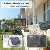 imageGiraffe Tools Leader Hose 6ft x 58quotShort Water Hose Heavy Duty for Hose ReelDouble Female Fittings and AW25 12MB Retractable Garden Hose Reel 12quot x 78 ft PRO Metal Bracket Heavy Duty