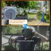 imageGiraffe Tools Metal Retractable Hose Reel 130 FT Wall Mounted Heavy Duty Hose Reel with 9 Pattern Nozzle 180 Deg Swivel Metal Bracket Any Length Lock 12 130FT PRO Dark GreyLight Grey