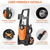 imageGiraffe Tools Pressure Washer Max 2400 PSI 23 GPM Electric Power Washer with 4 QuickConnect Nozzles Foam Cannon for CarsPatiosDrivewaysFences20FT