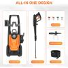 imageGiraffe Tools Pressure Washer Max 2400 PSI 23 GPM Electric Power Washer with 4 QuickConnect Nozzles Foam Cannon for CarsPatiosDrivewaysFences20FT