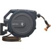 imageGiraffe Tools Retractable Garden Hose Reel 12 Inch x 130 ft Super Heavy Duty Any Length Lock Slow Return System Wall Mounted and 180 Deg Swivel BracketDark Grey