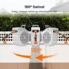 imageGiraffe Tools Retractable Hose Reel 12quot x 65 ft Heavy Duty Water Hose Reel Swivel Bracket Any Length Lock with 9Function Sprayer Nozzle65FT