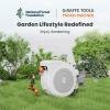 imageGiraffe Tools Retractable Hose Reel 12quot x 65 ft Heavy Duty Water Hose Reel Swivel Bracket Any Length Lock with 9Function Sprayer Nozzle65FT