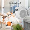 imageGiraffe Tools Retractable Hose Reel 12quot x 65 ft Heavy Duty Water Hose Reel Swivel Bracket Any Length Lock with 9Function Sprayer Nozzle65FT