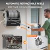 imageGiraffe Tools Wall Mounted Pressure Washer Plus with Upgraded 1800W Motor Max 2900 PSI 22 GPM Electric Power Washer with 100ft Retractable Pressure Hose for Car Automatic Rewind Any Length LockLight Silver