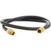 imageGiraffe Hybrid Garden Hose 58quot x 25ft Custom Length NO Kink Flexible Leakproof Hose with Male to Female Fittings 600 Burst PSIBlack and Orange