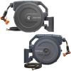 imageGiraffe Tools AW30 12MB Garden Hose Reel 12quot x 100 ft PRO Metal Bracket and AW40 58quot x 90 ft Garden Hose Reel