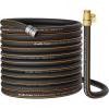 imageGiraffe Tools Hybrid Garden Hose 75ft x 58quot Male and Female Fittings with Shut off Valve Flexible Heavy Duty Leakproof Lightweight Water Hose100FT