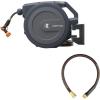 imageGiraffe Tools Leader Hose 6ft x 58quotShort Water Hose Heavy Duty for Hose ReelDouble Female Fittings and AW25 12MB Retractable Garden Hose Reel 12quot x 78 ft PRO Metal Bracket Heavy Duty